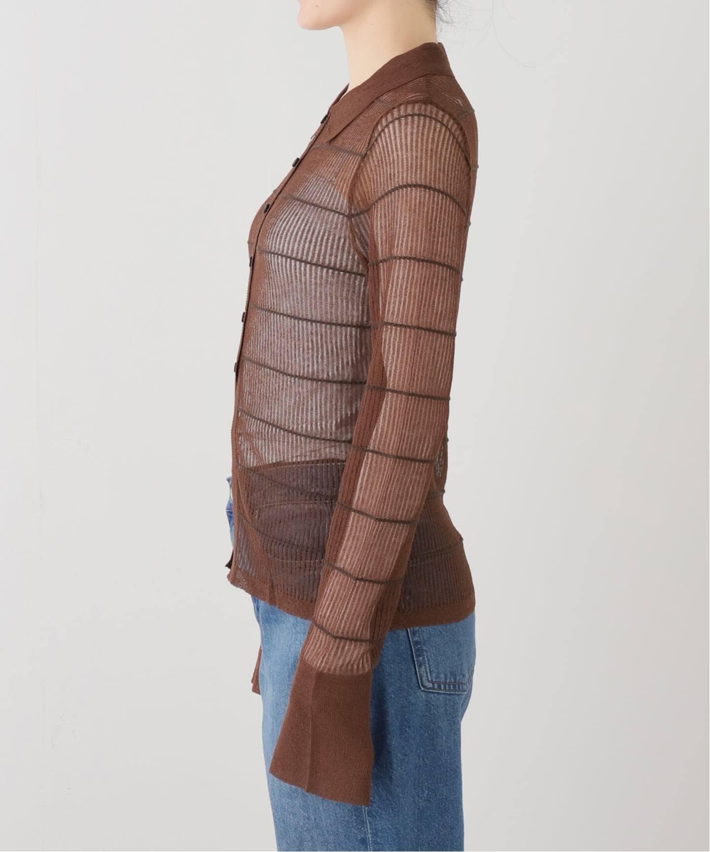 anuke Sheerborder Knit Shirts（ニット／セーター）｜BOICE FROM