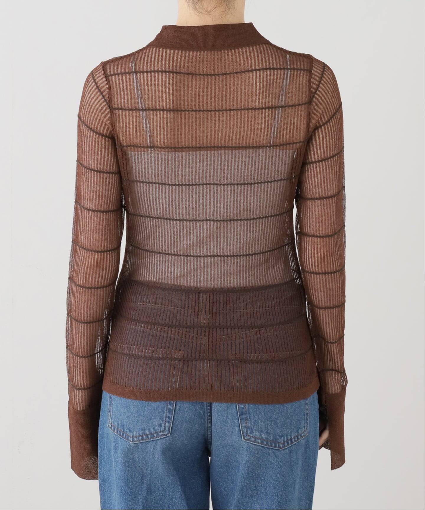 anuke Sheerborder Knit Shirts（ニット／セーター）｜BOICE FROM
