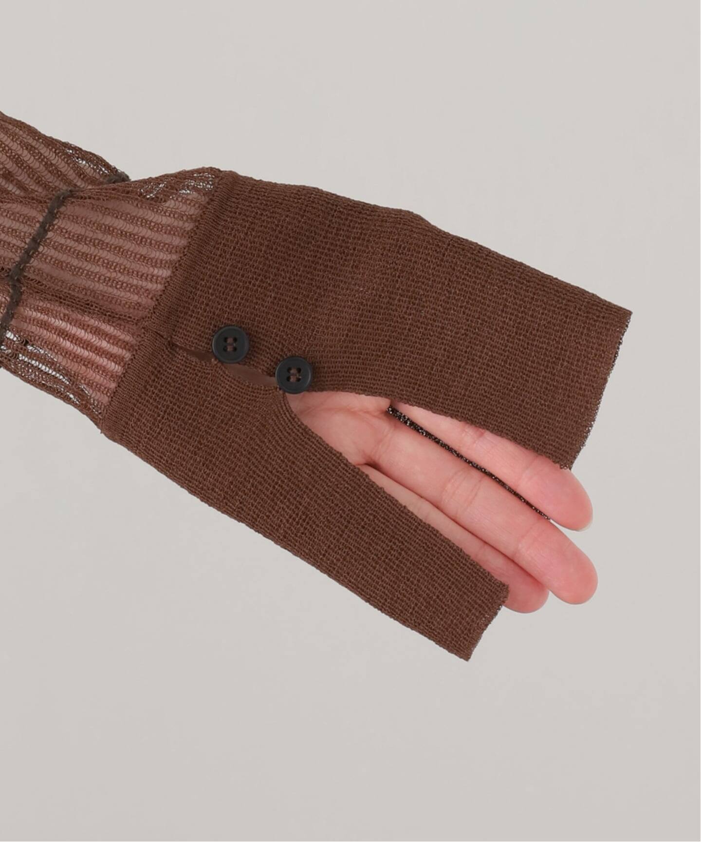 anuke Sheerborder Knit Shirts（ニット／セーター）｜BOICE FROM