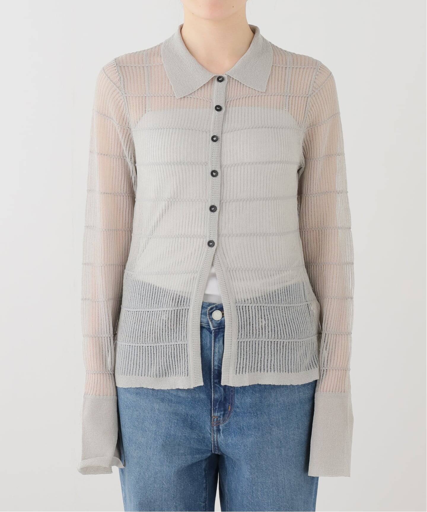 anuke Sheerborder Knit Shirts（ニット／セーター）｜BOICE FROM 