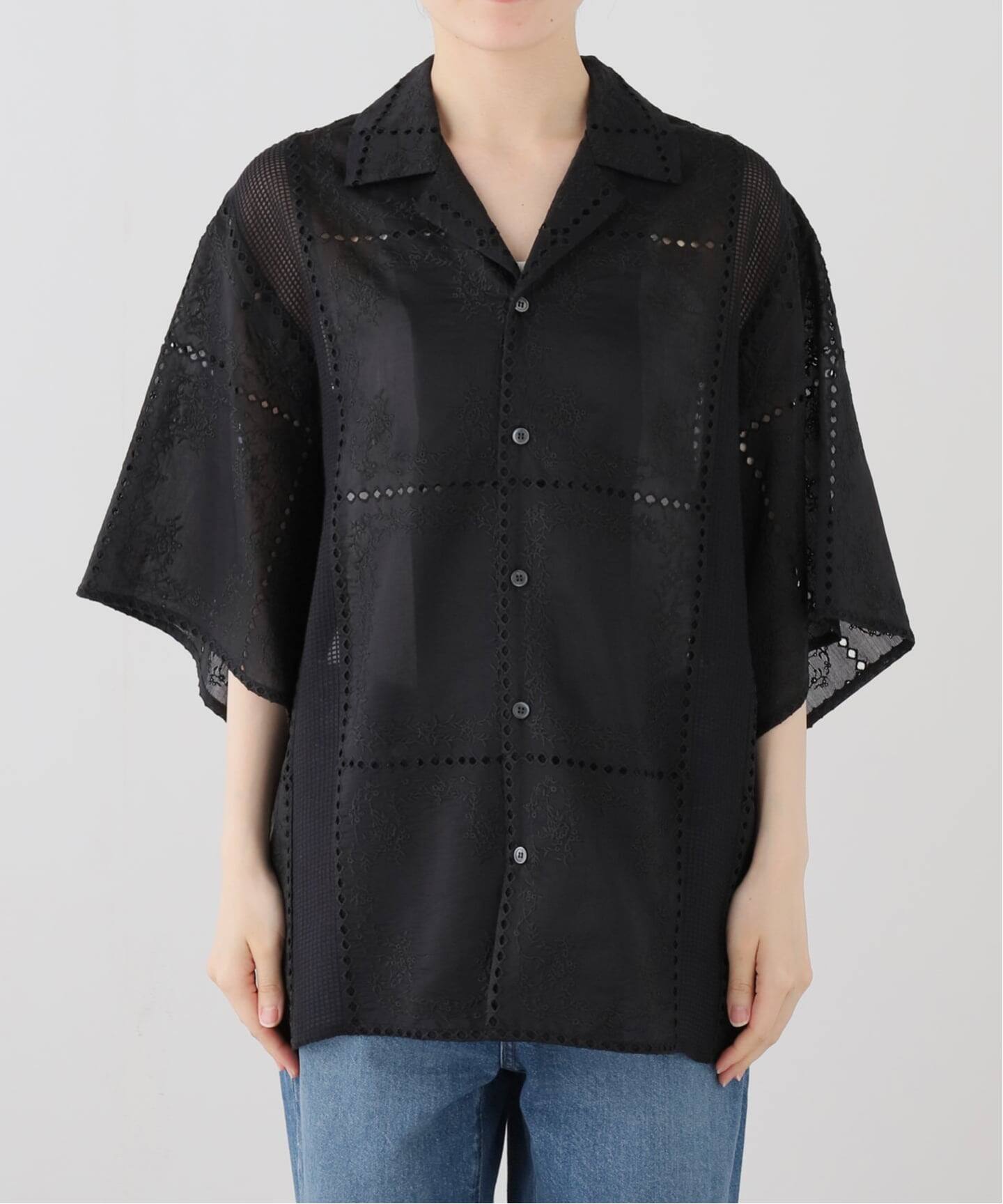 CLANE EMBROIDERY LACE BOX SHIRTS（シャツ／ブラウス）｜BOICE FROM