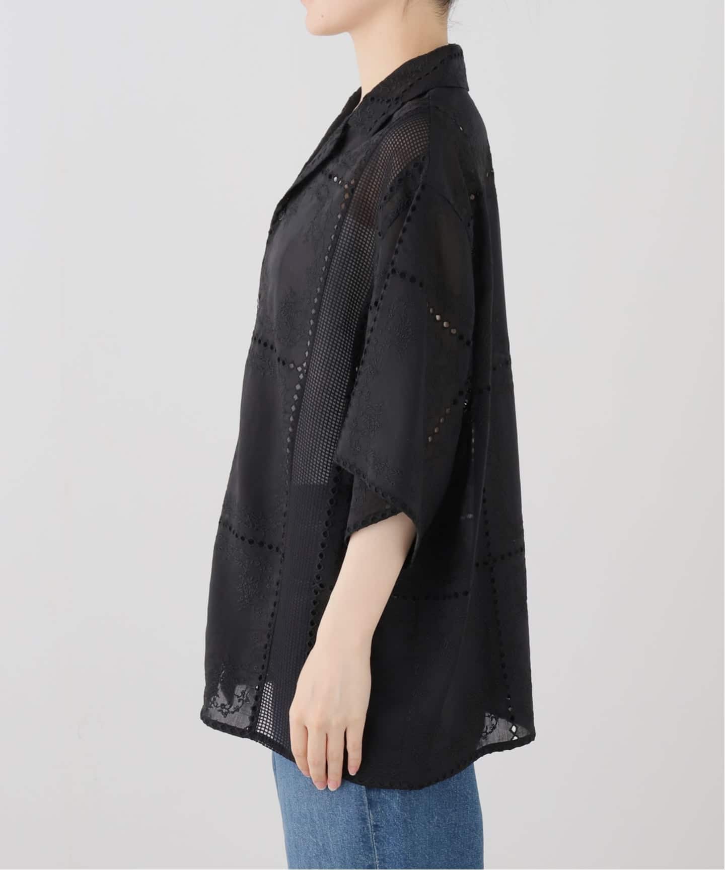 CLANE EMBROIDERY LACE BOX SHIRTS（シャツ／ブラウス）｜BOICE FROM
