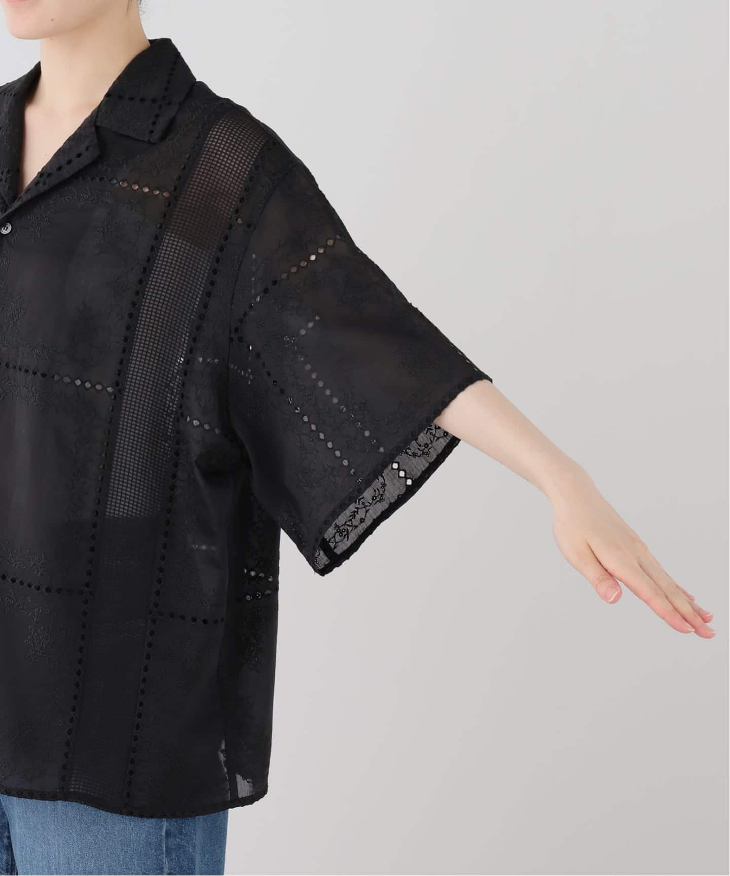 CLANE EMBROIDERY LACE BOX SHIRTS（シャツ／ブラウス）｜BOICE FROM