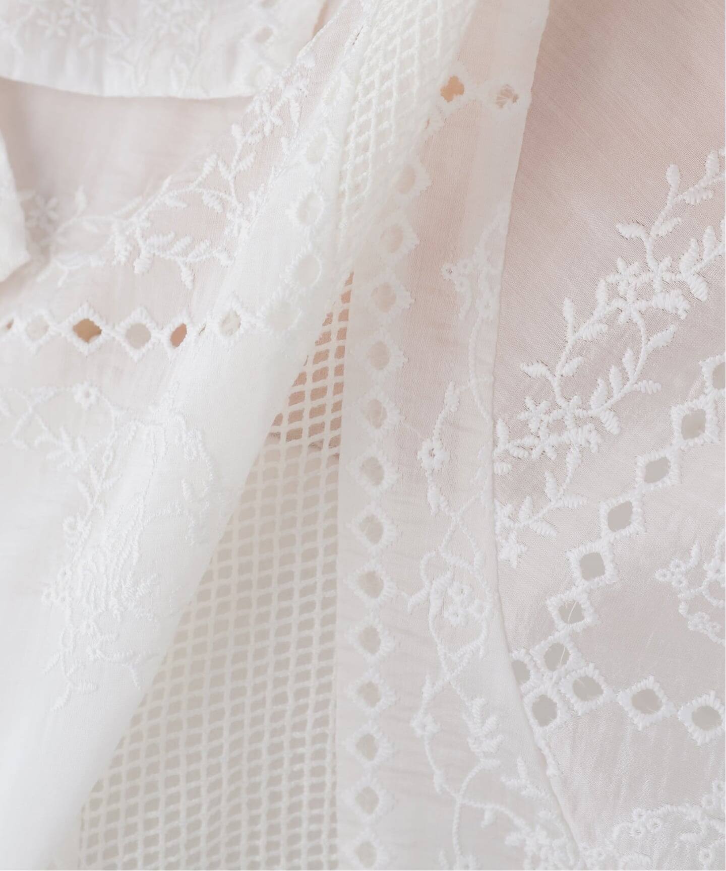 CLANE EMBROIDERY LACE BOX SHIRTS（シャツ／ブラウス）｜BOICE FROM