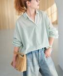 《新色有り / 追加》ガーメントダイカシュクールシャツ