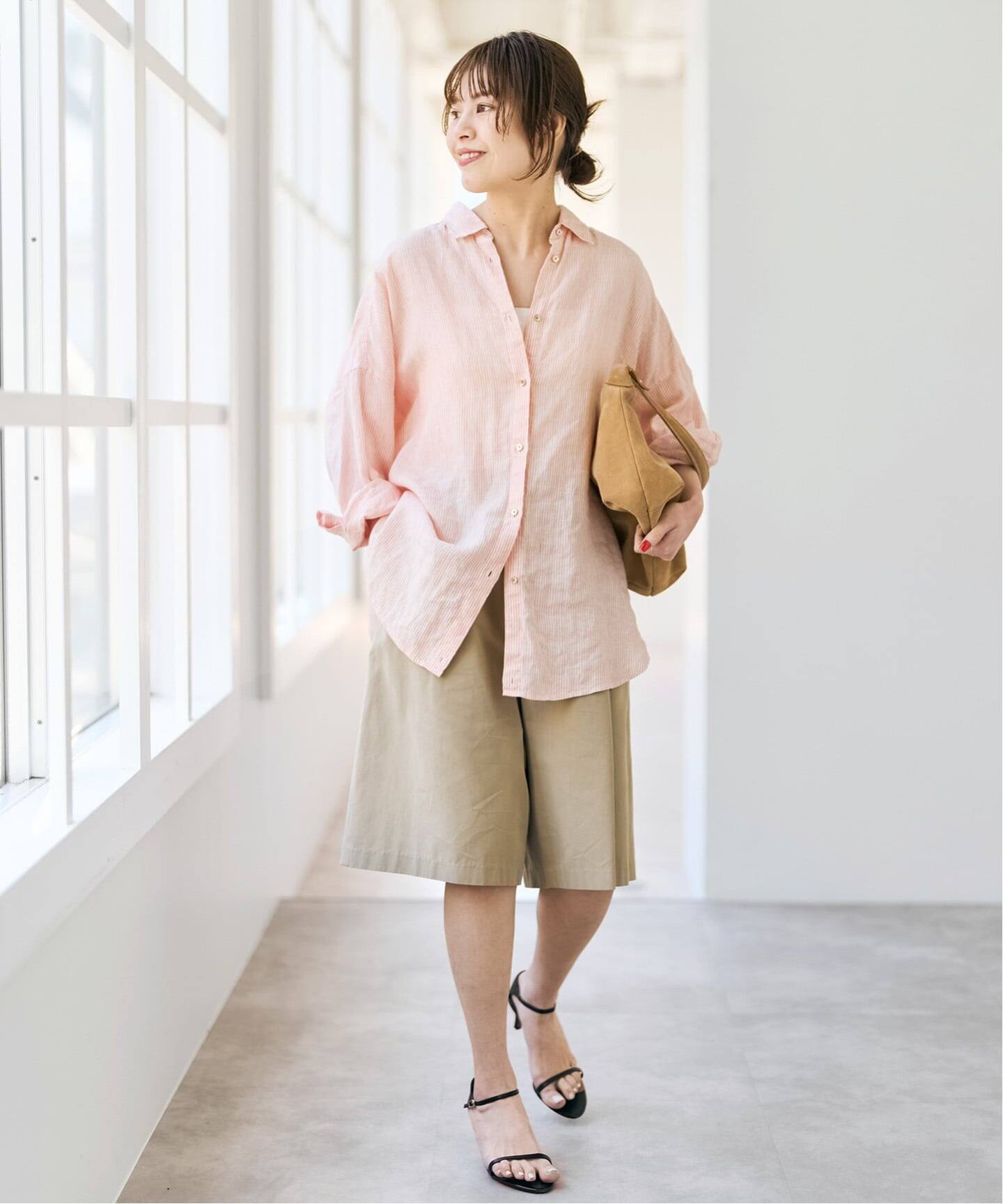 Spick and Span リネンカシュクールビッグシャツ 追加2》80リネンカシュクール ビッグシャツ（シャツ／ブラウス