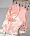 《ゆったりサイズ》追加予約 80リネンカシュクール ビッグシャツ