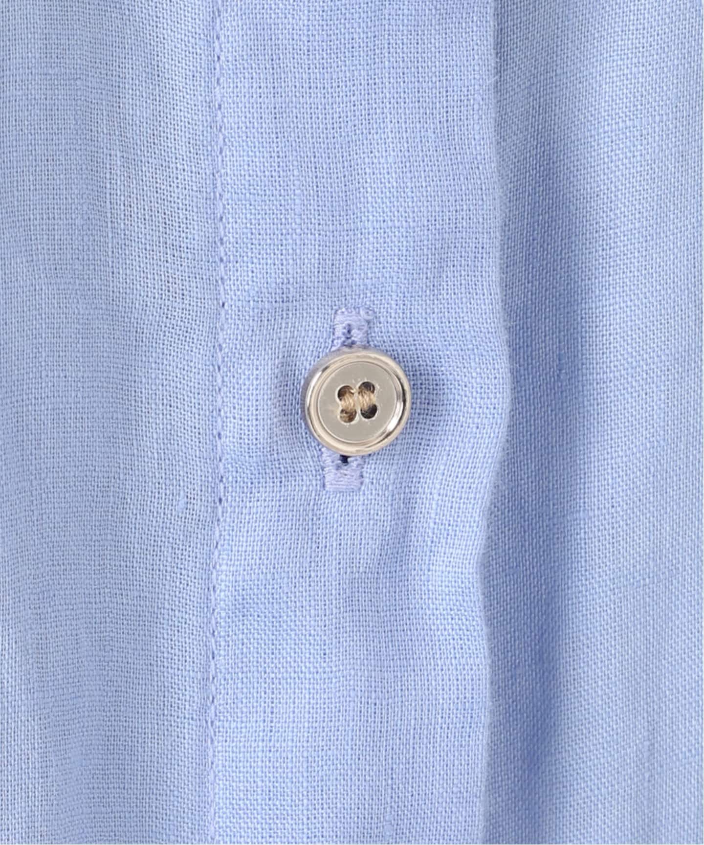 程よくすっきりサイズ / 追加》 80リネンカシュクール ミディシャツ