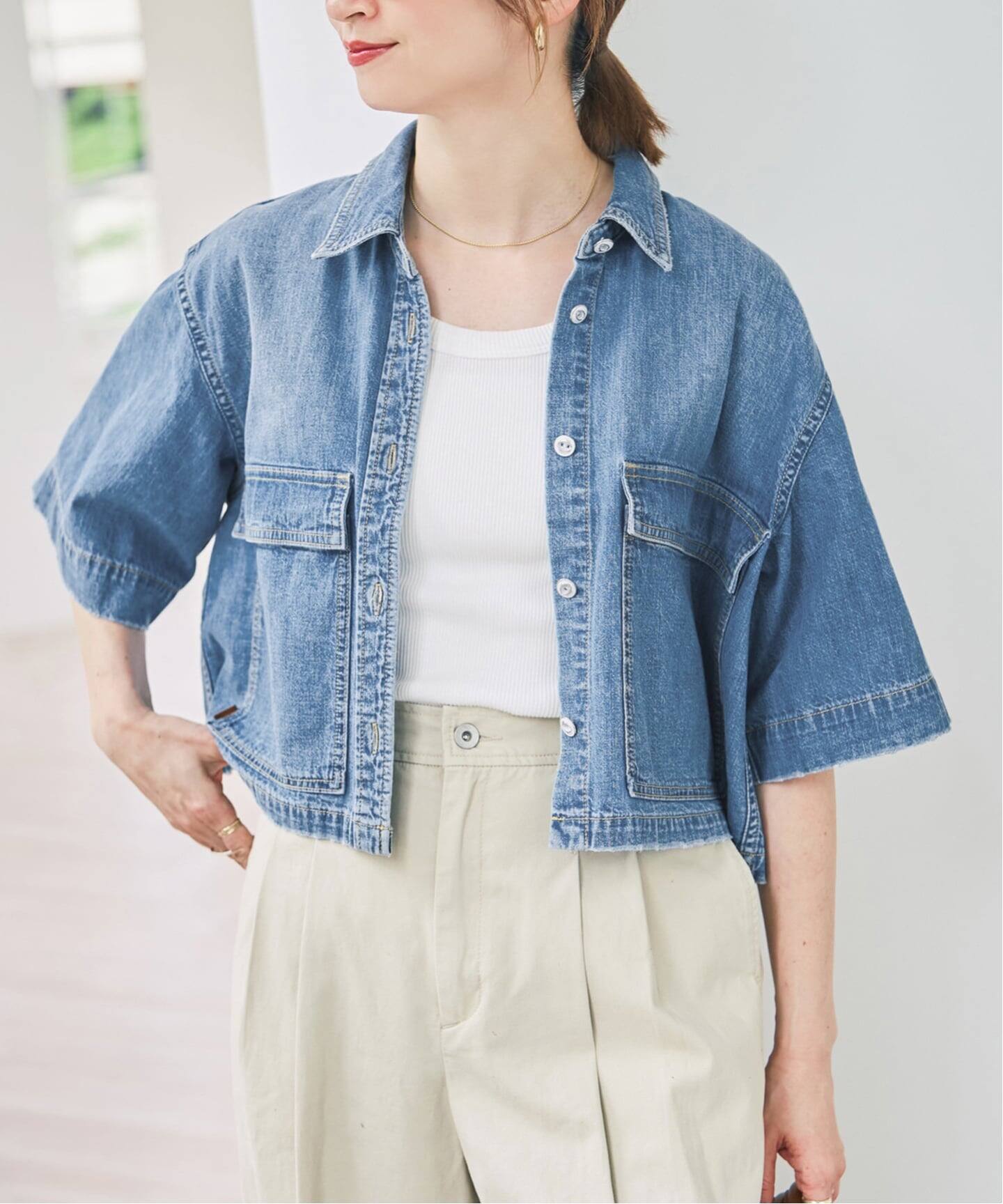 5 1/2 HALF Sleeve Shirt（シャツ／ブラウス）｜Spick & Span 