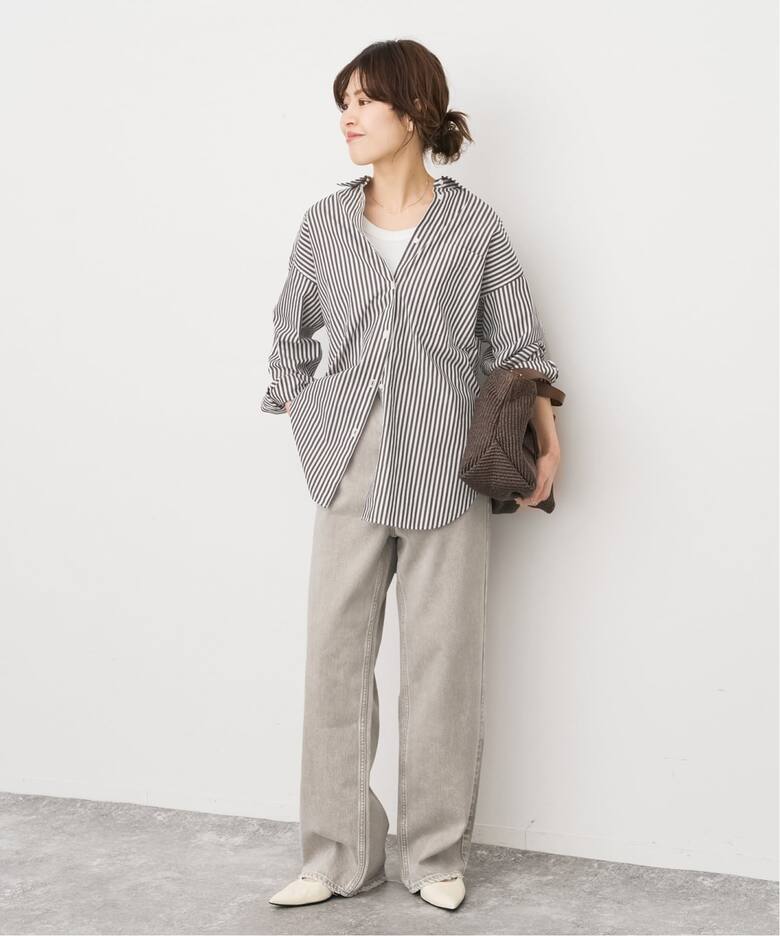 Spick & Span 50コットンオーバーシャツ