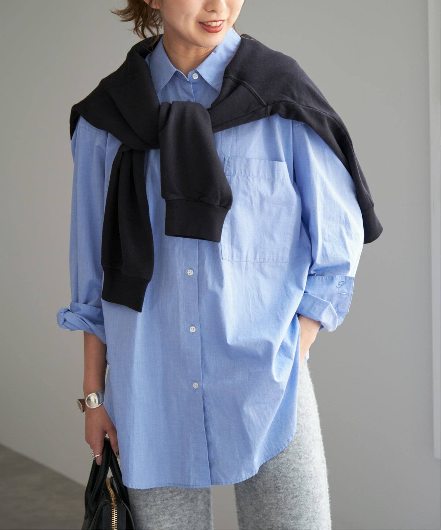 今期 spick＆span スピックアンドスパン 50コットンオーバーシャツ 追加予約》50コットンオーバーシャツ（シャツ／ブラウス）｜Spick and