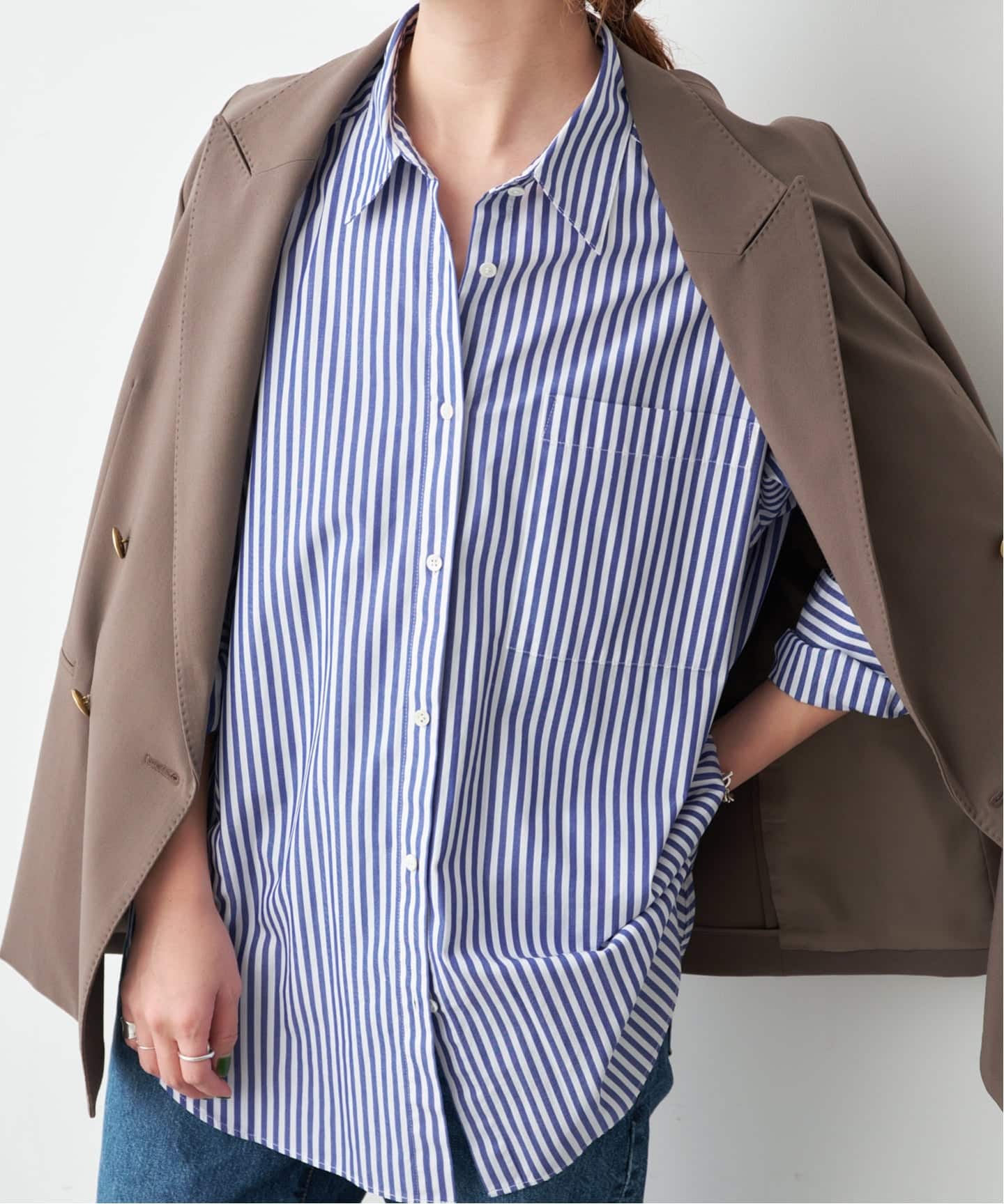 追加予約》50コットンオーバーシャツ（シャツ／ブラウス）｜Spick and