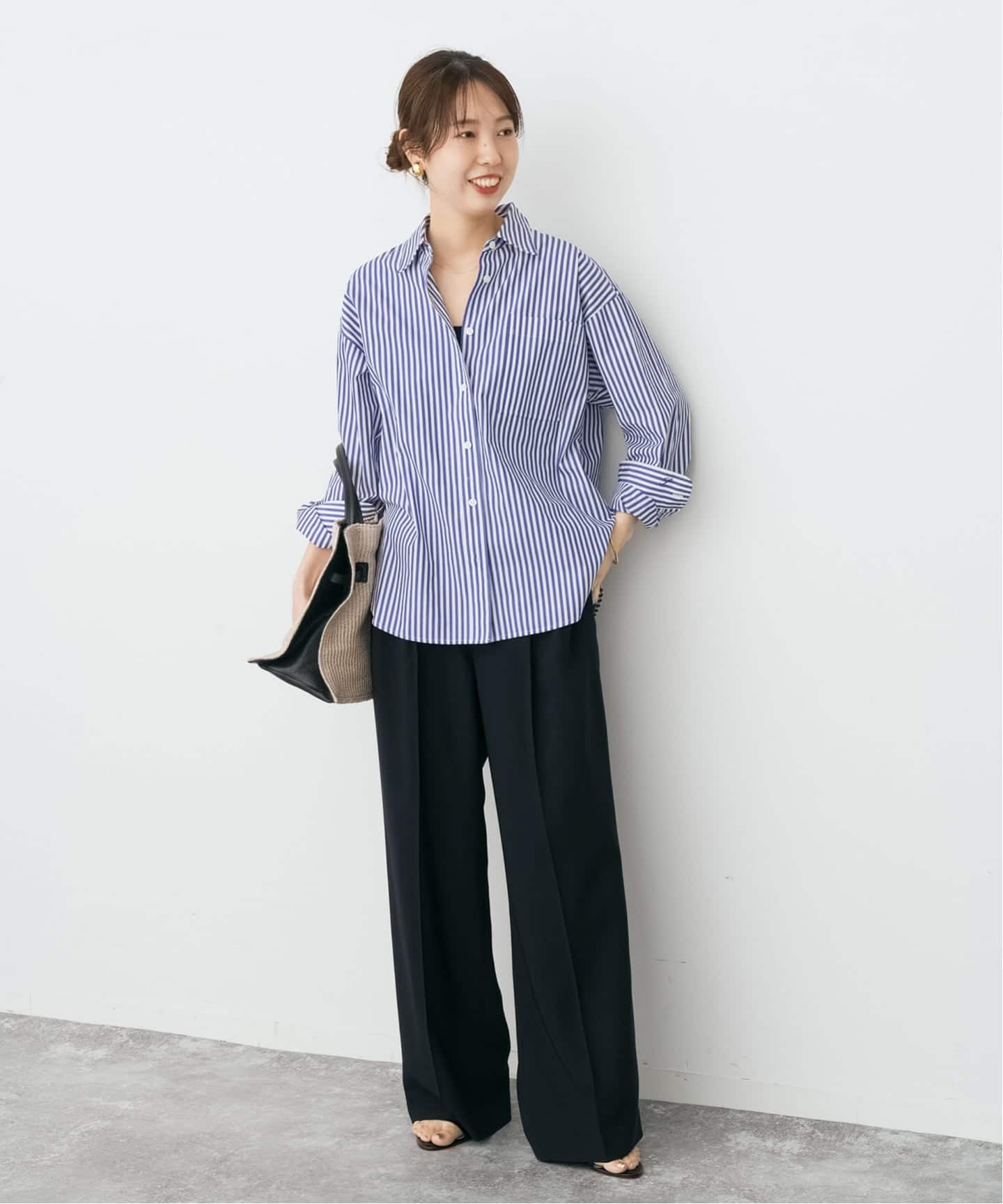 スピックアンドスパン　50コットンコンパクトシャツ 新色有り / 追加》50コットンコンパクトシャツ（シャツ／ブラウス