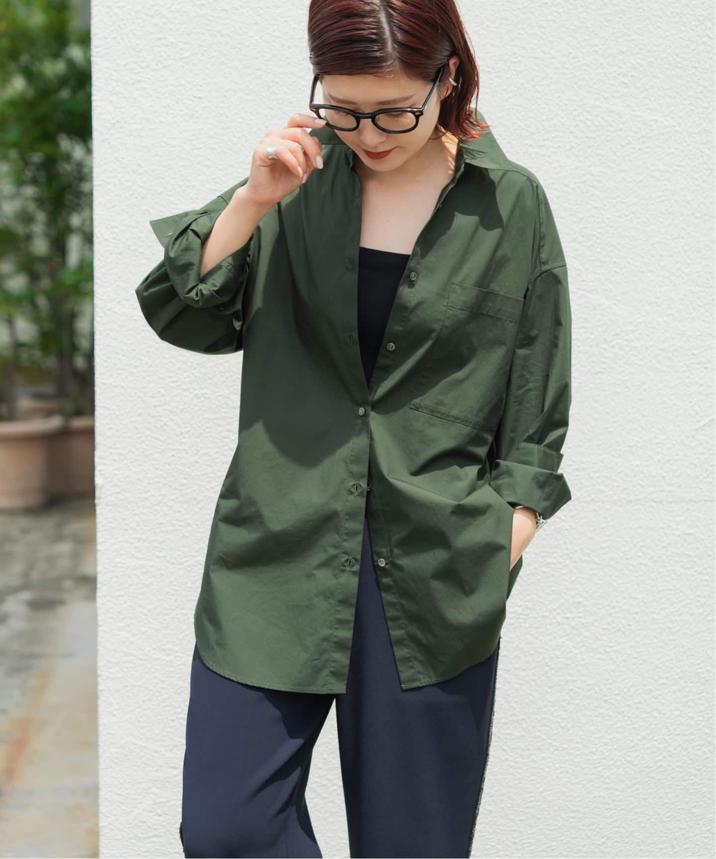 WEB限定 / 追加2予約》50コットンオーバーシャツ（シャツ／ブラウス