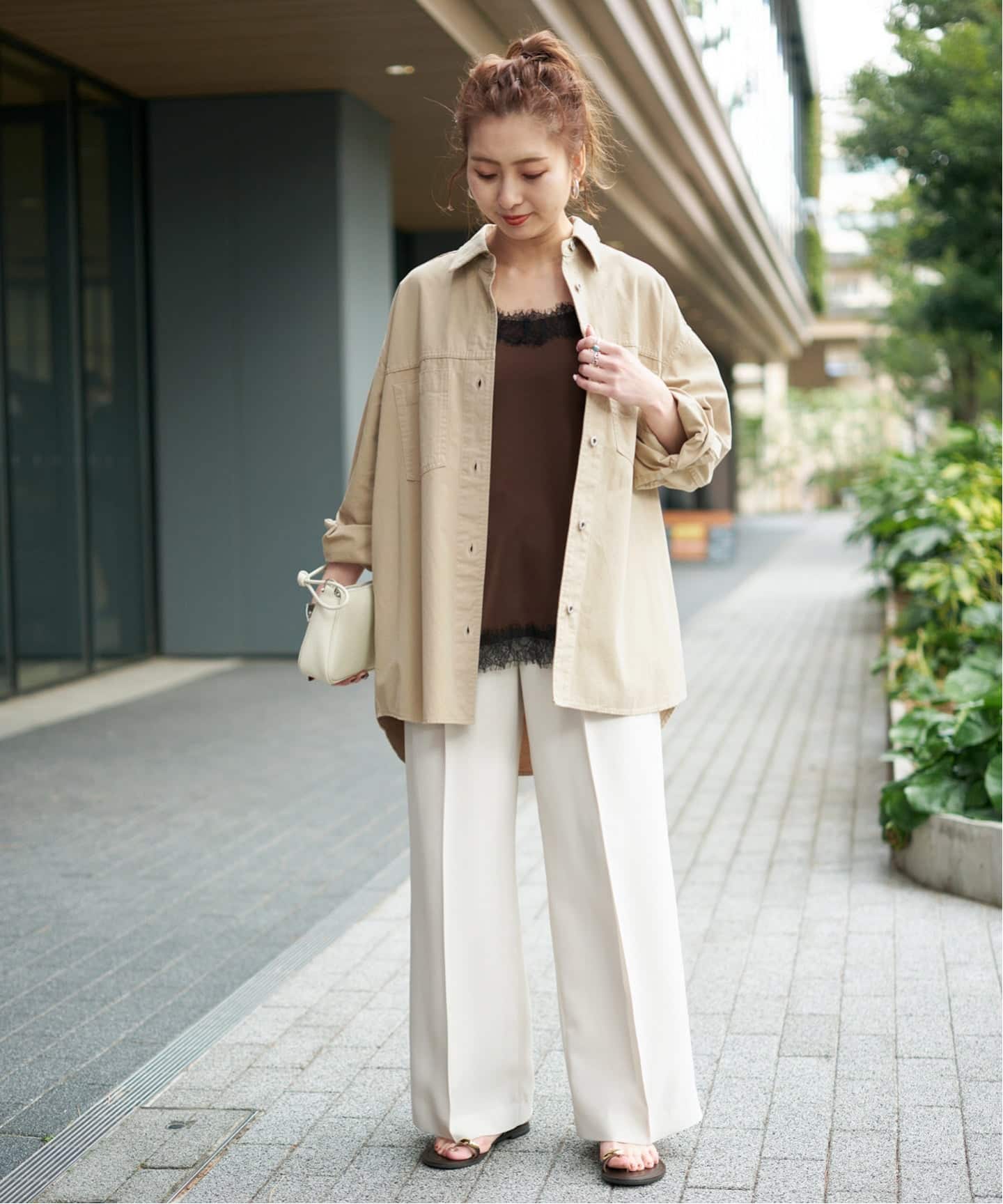 【美品】Spick and Span ライトツイルオーバーシャツ ライトツイルオーバーシャツ（シャツ／ブラウス）｜Spick & Span