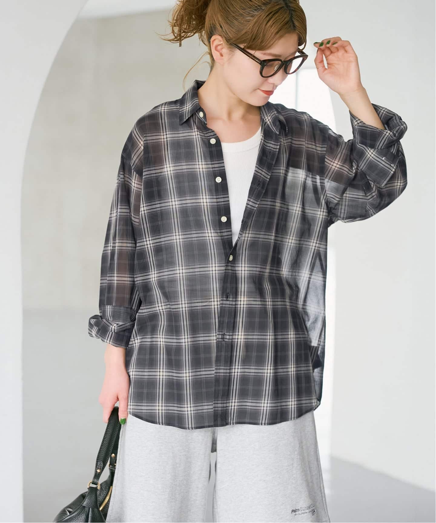 Spick and Span コットンボイルチェックシャツ コットンボイルチェックシャツ（シャツ／ブラウス）｜Spick & Span