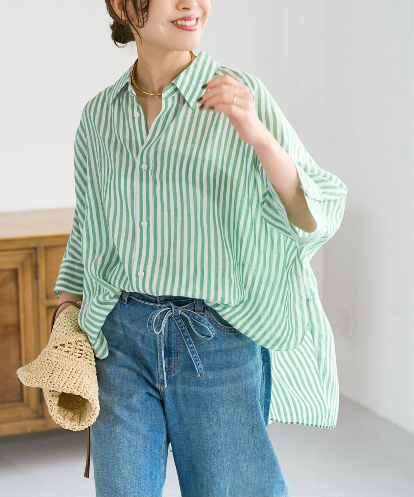 Spick and Span ラミーチュニックシャツ Spick & Span（スピックアンドスパン）の「ラミーチュニックシャツ