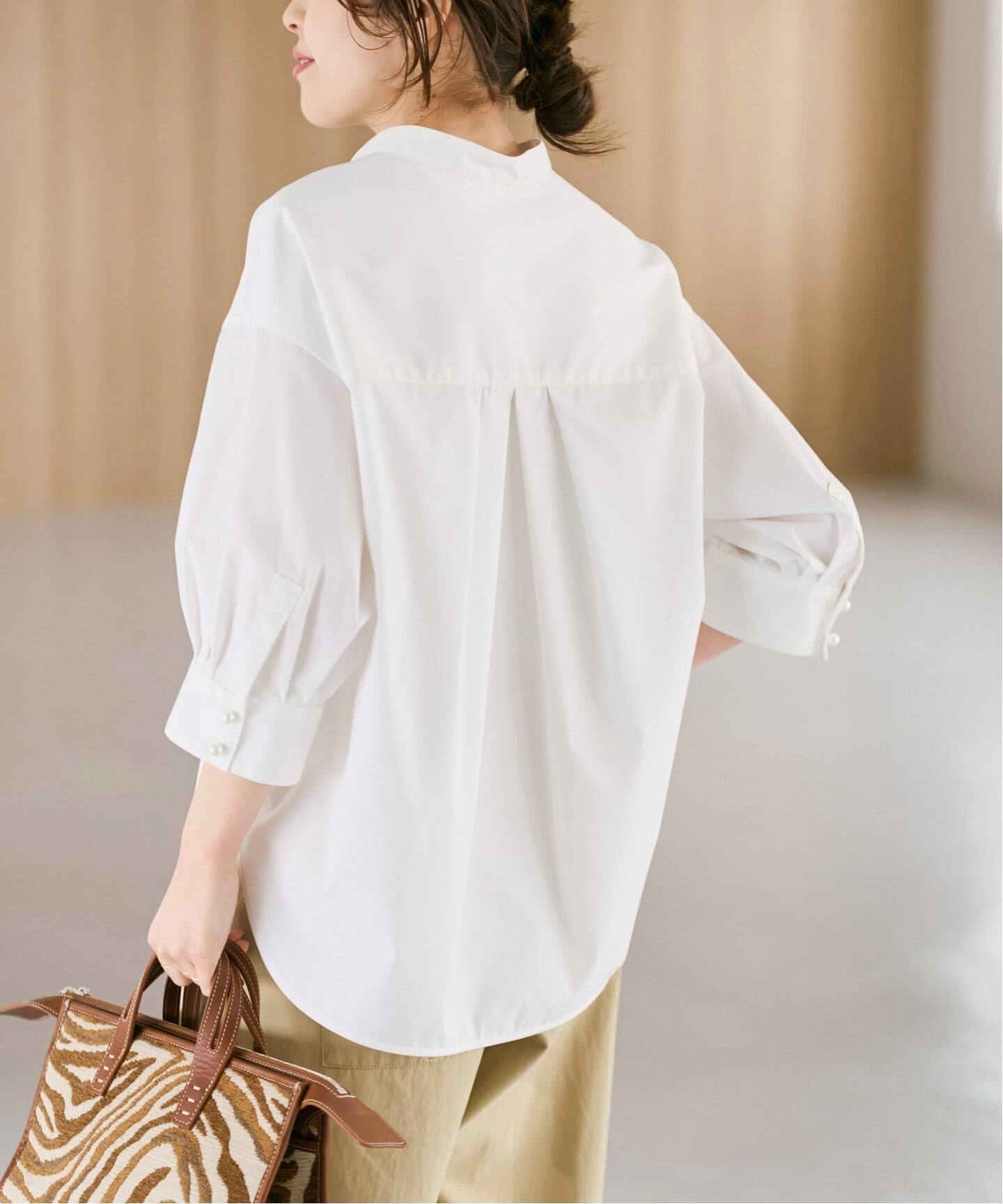 akaneさま専用♡パールボタンギャザースリーブシャツ♡ Spick & Span | 《WEB限定 / 追加》パールボタンギャザースリーブ