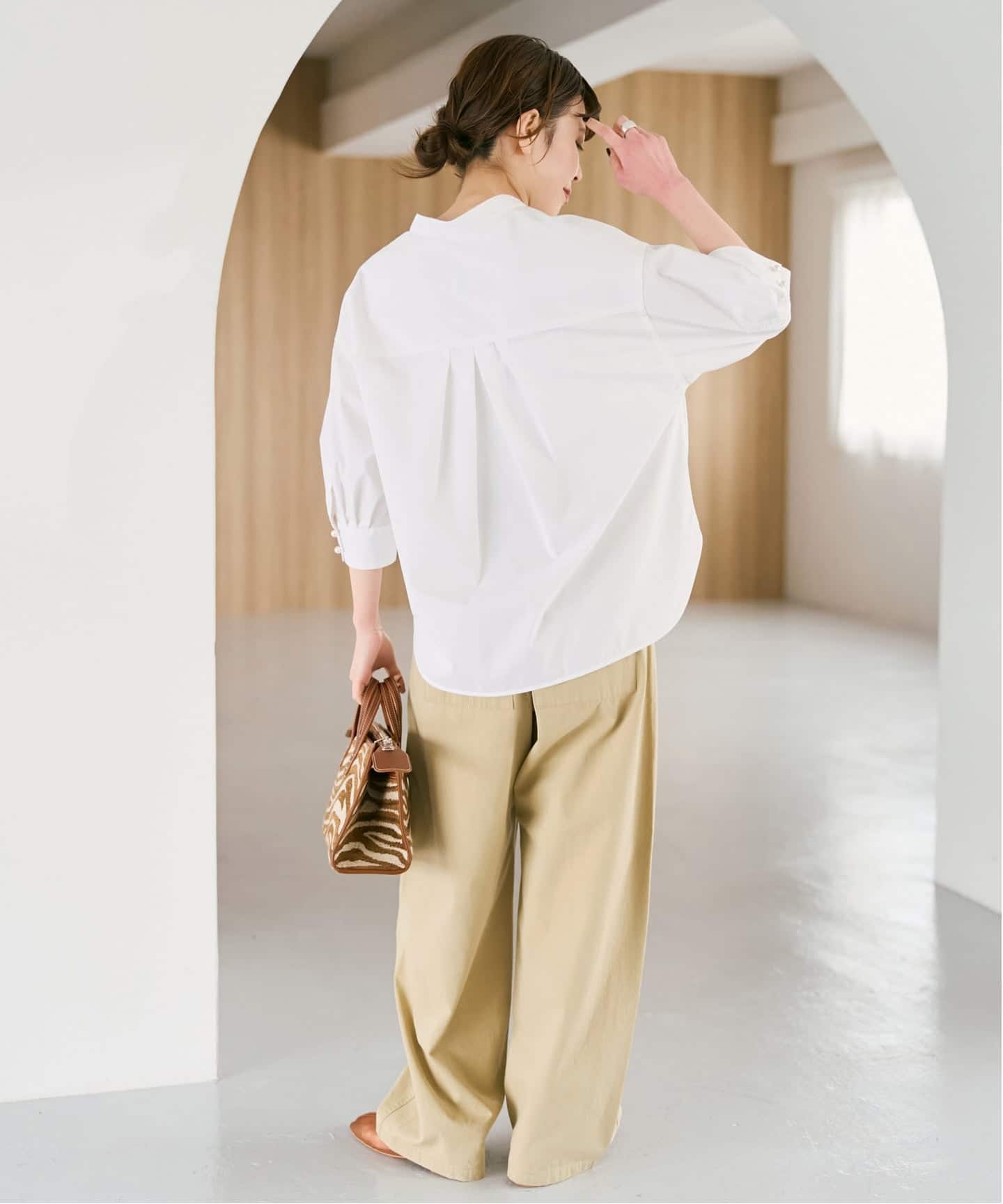 Spick & Span パールボタンシャツ ブラウス 【公式通販】