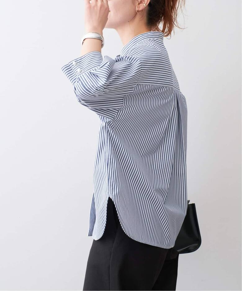 WEB限定 / 追加3予約》パールボタンギャザースリーブシャツ（シャツ 