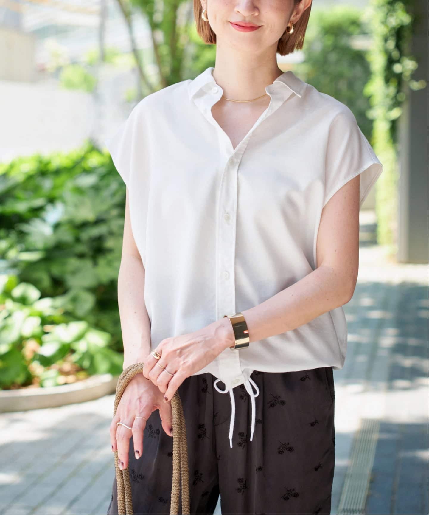 Spick & Span ソフトブロードフレンチへムギャザーシャツ 追加》ソフトブロードフレンチヘムギャザーシャツ（シャツ／ブラウス