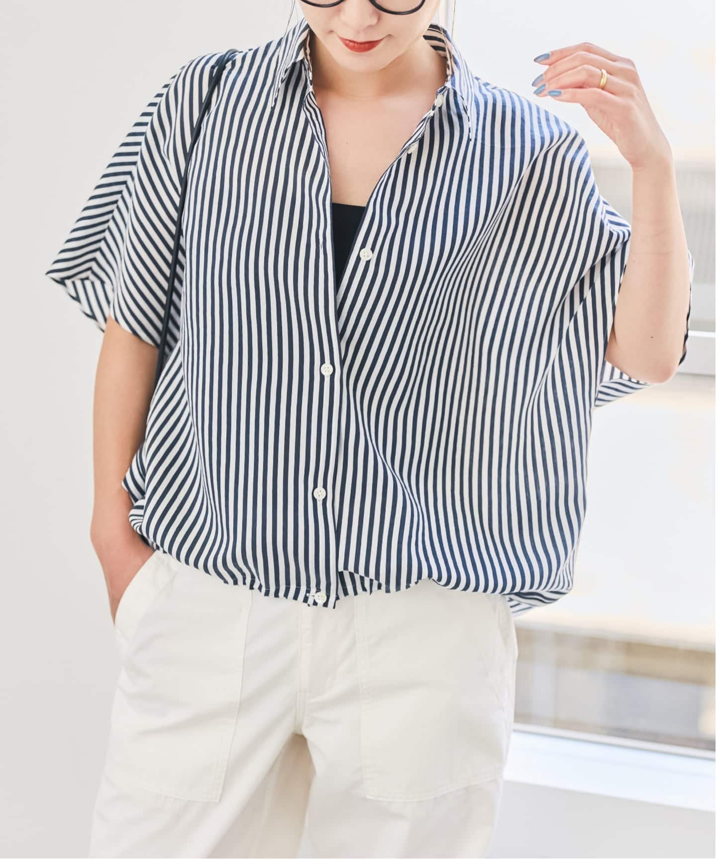 エアリーストライプドルマンシャツ（シャツ／ブラウス）｜Spick & Span