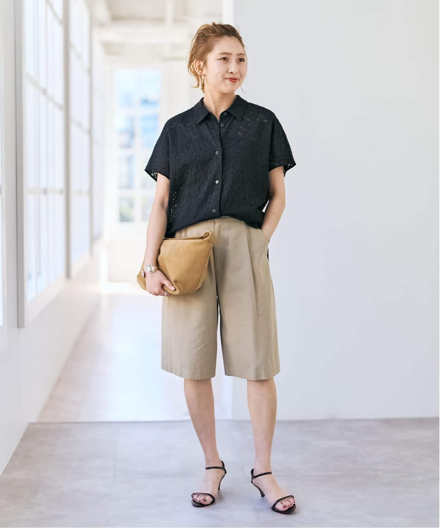 くまこ　Spick and Span PEレースフレンチスリーブシャツ Spick & Span｜《追加予約》PEレースフレンチスリーブシャツ | Rakuten
