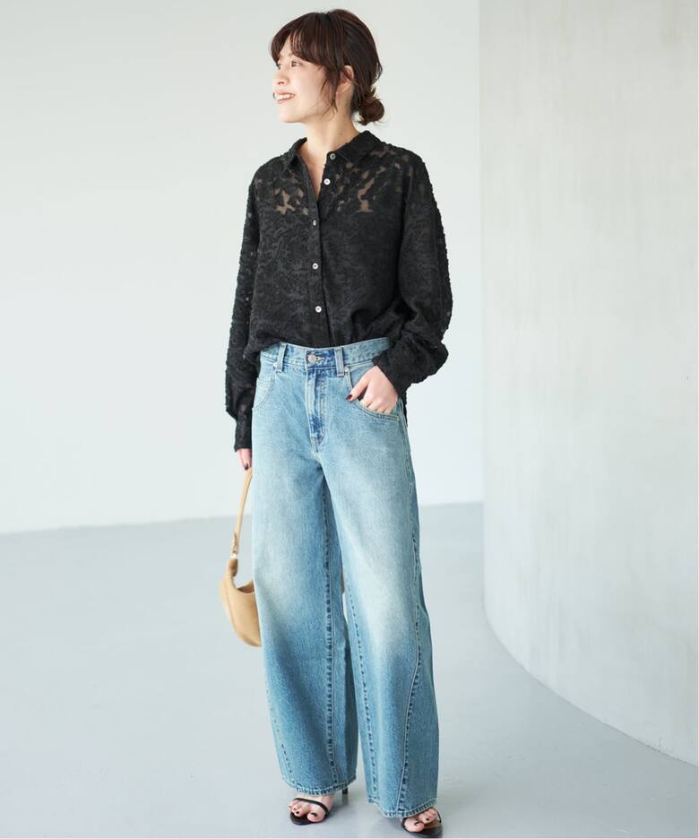 中古・古着通販】Spick and Span (スピックアンドスパン) シアードットジャガードブラウス ブラック サイズ:表記なし｜ブランド・古着通販  トレファク公式【TREFAC FASHION】スマホサイト 新品Spick&Span シアードットジャガードブラウス　スピック＆スパン