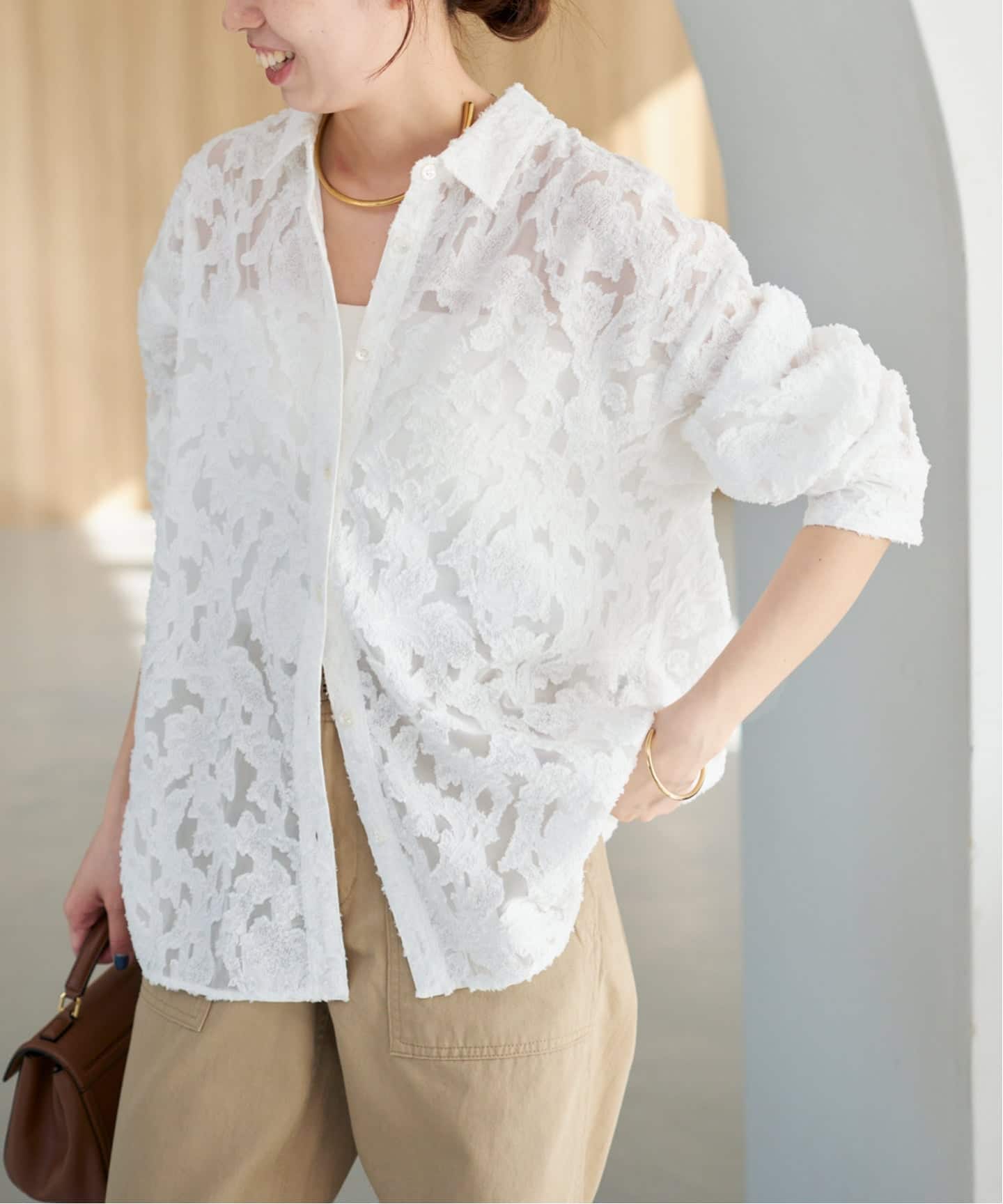 追加予約》シアージャガードシャツ（シャツ／ブラウス）｜Spick and