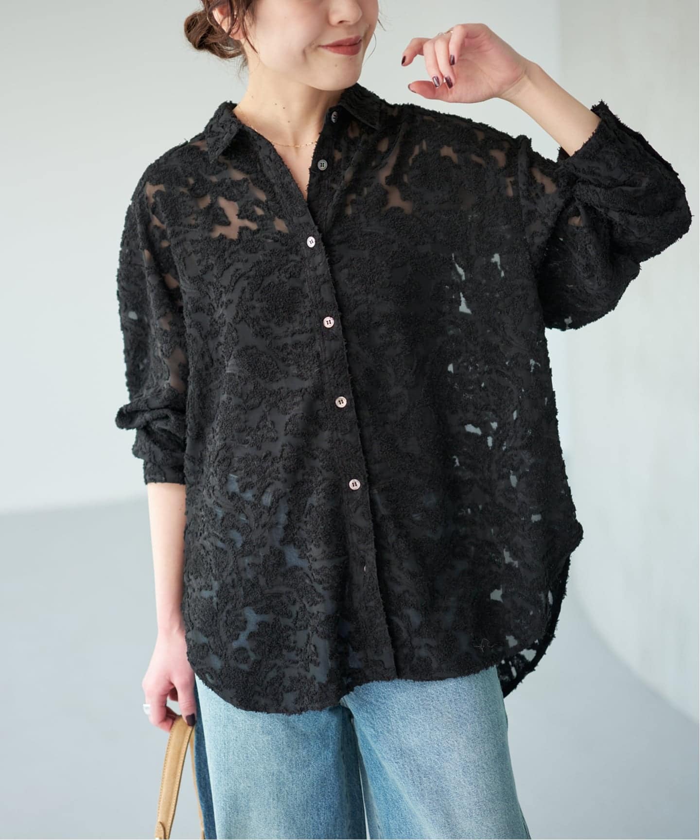 spick&amp;span シャツ★専用★ Spick and Span フリルカラーストライプシャツ 2023SS｜Yahoo!フリマ