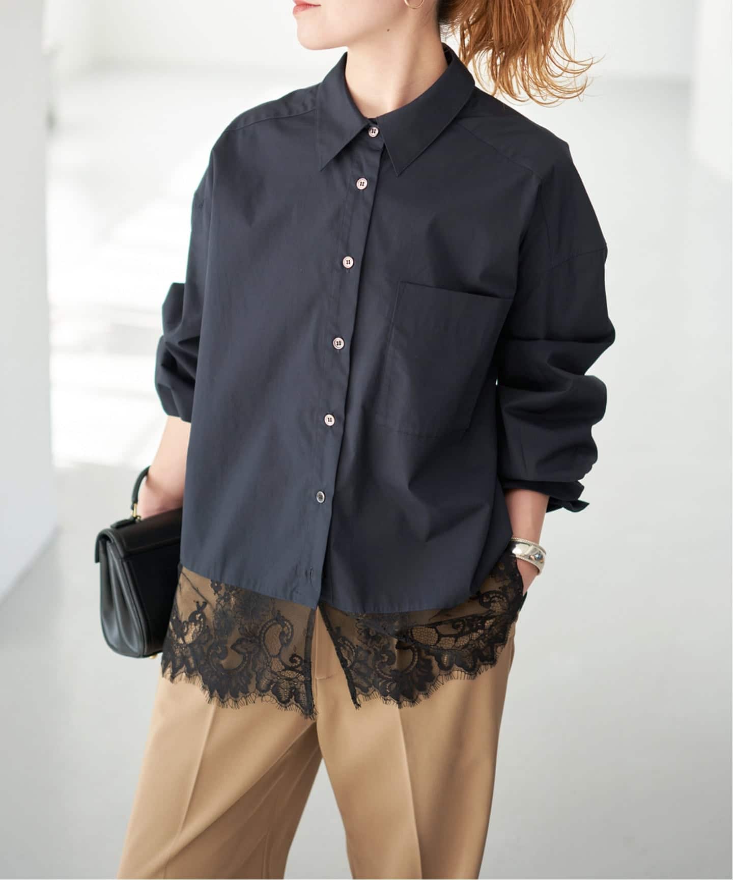 Spick & Span レースタイプライターシャツ レースタイプライターシャツ（シャツ／ブラウス）｜Spick & Span