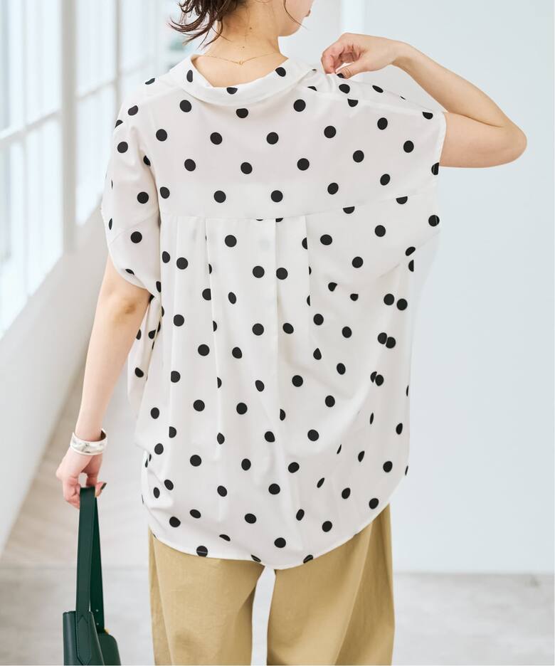 一部店舗+WEB限定 / 追加》ドットフレンチスリーブシャツ（シャツ 