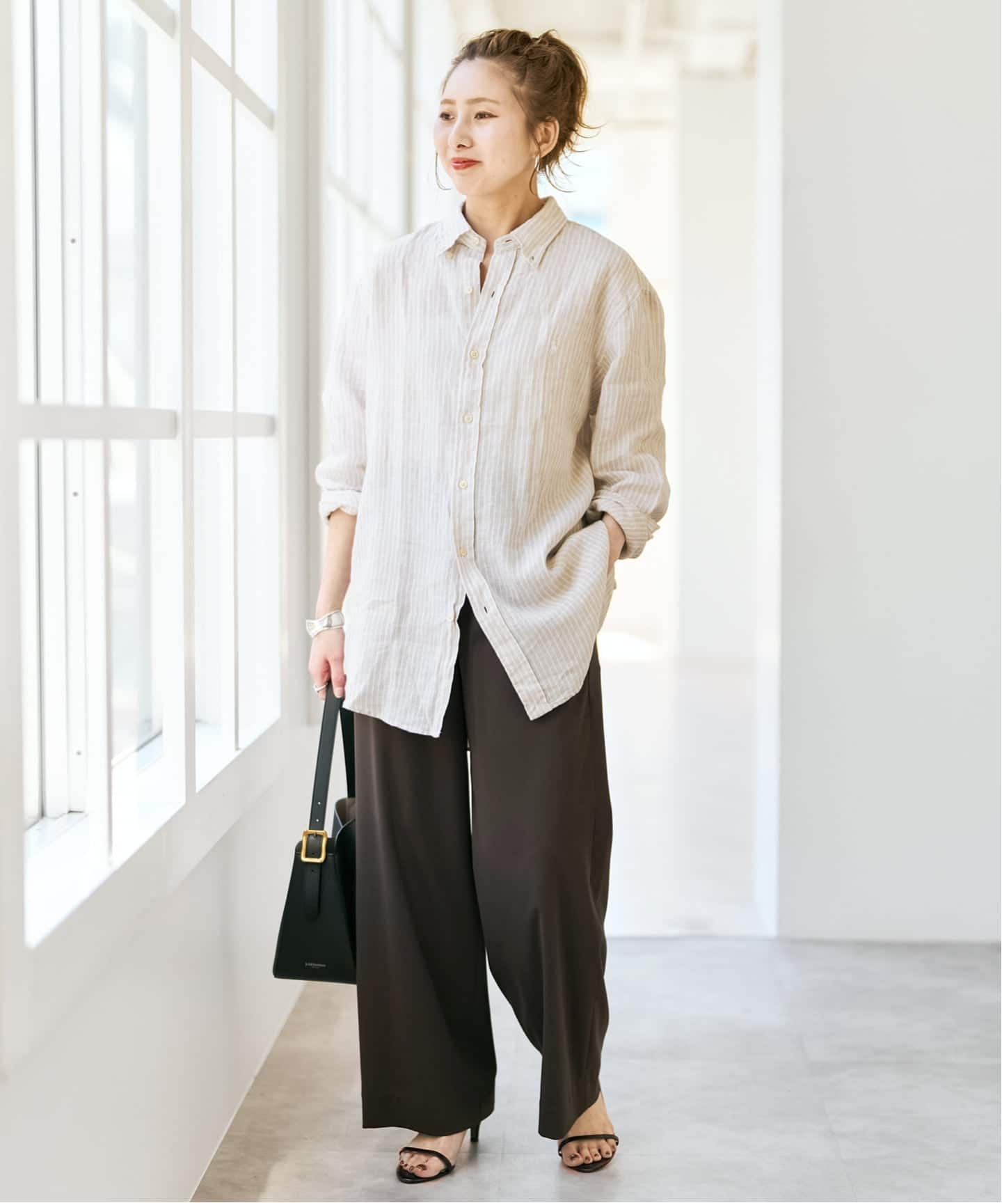 POLO RALPH LAUREN/ポロ ラルフ ローレン LINEN STRIPE SPORT SHIRTS