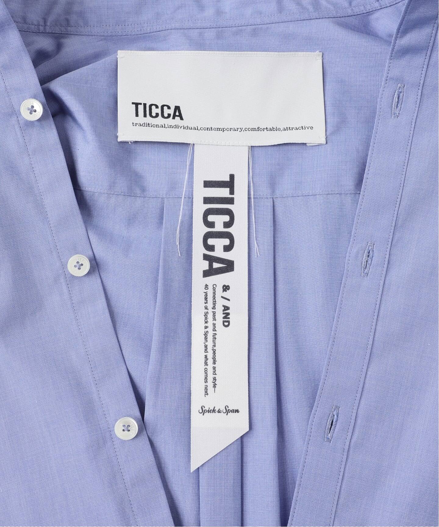 40周年 別注》TICCA / ティッカ ノーカラービブヨークシャツ（シャツ
