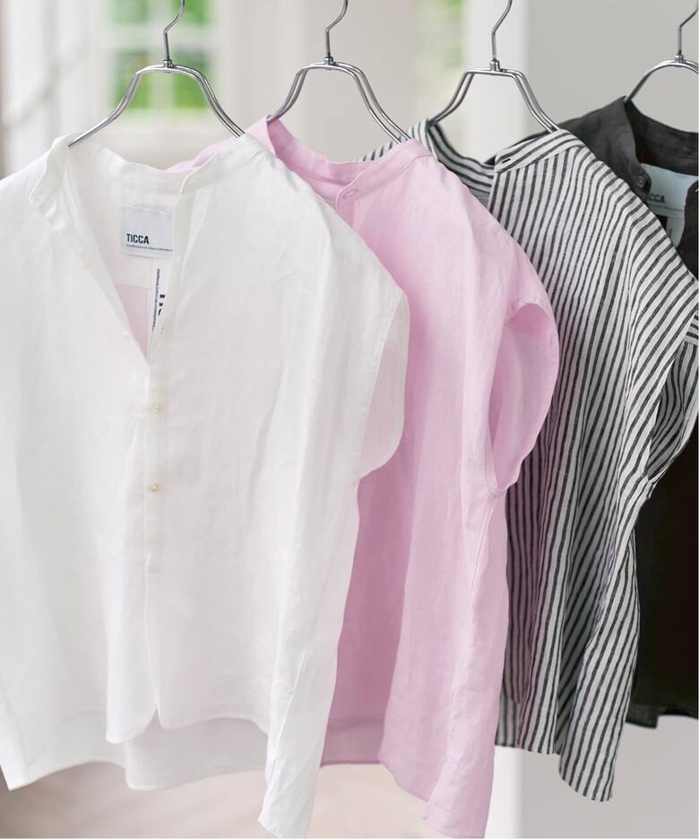 TICCA / ティッカ リネンフレンチシャツ（シャツ／ブラウス）｜Spick 