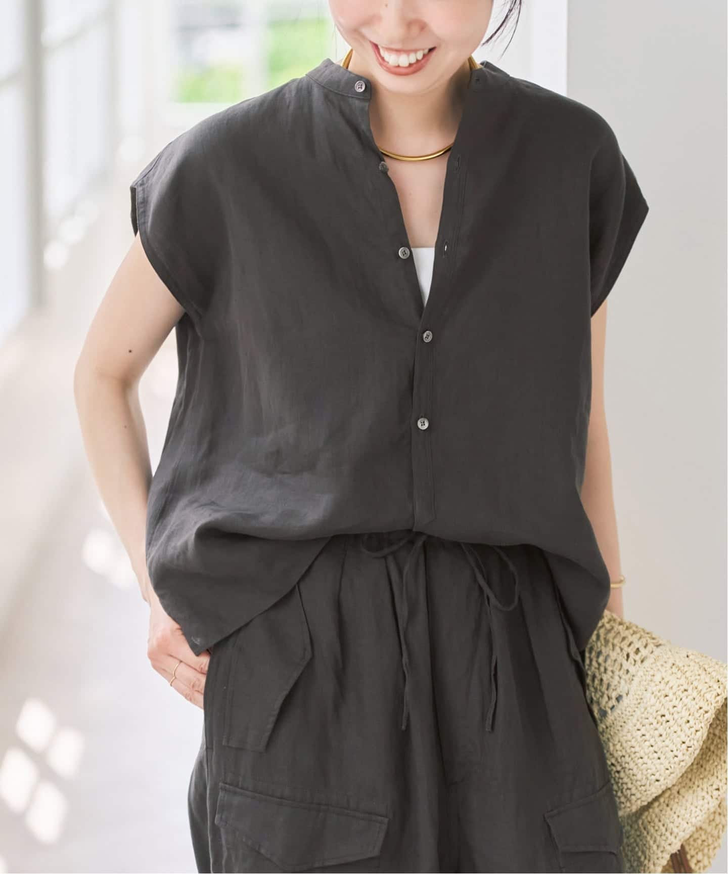 TICCA / ティッカ リネンフレンチシャツ（シャツ／ブラウス）｜Spick