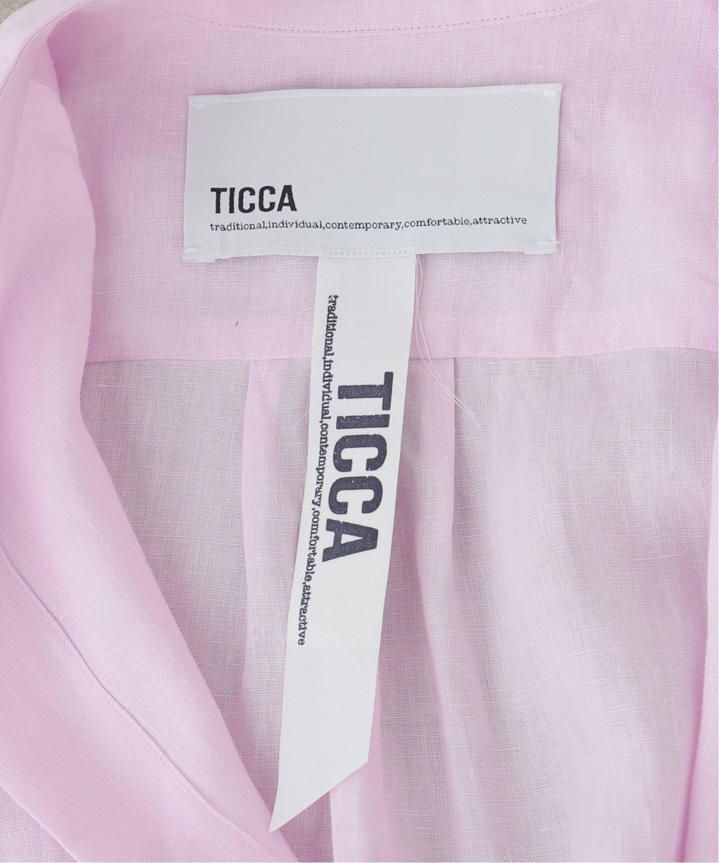 WEB限定》TICCA / ティッカ リネン半袖シャツ（シャツ／ブラウス