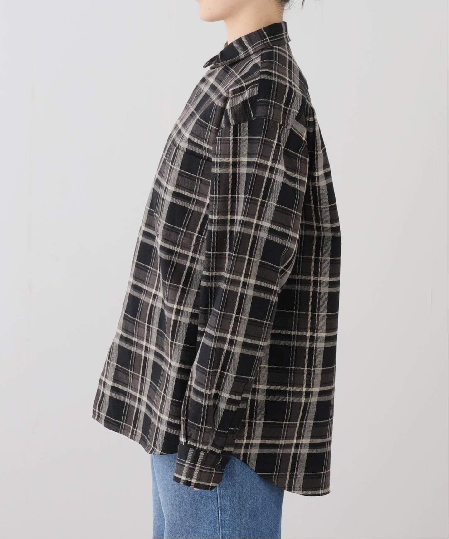 一部店舗+WEB限定》oblada / オブラダ 別注CHECK AUTHENTIC SHIRT