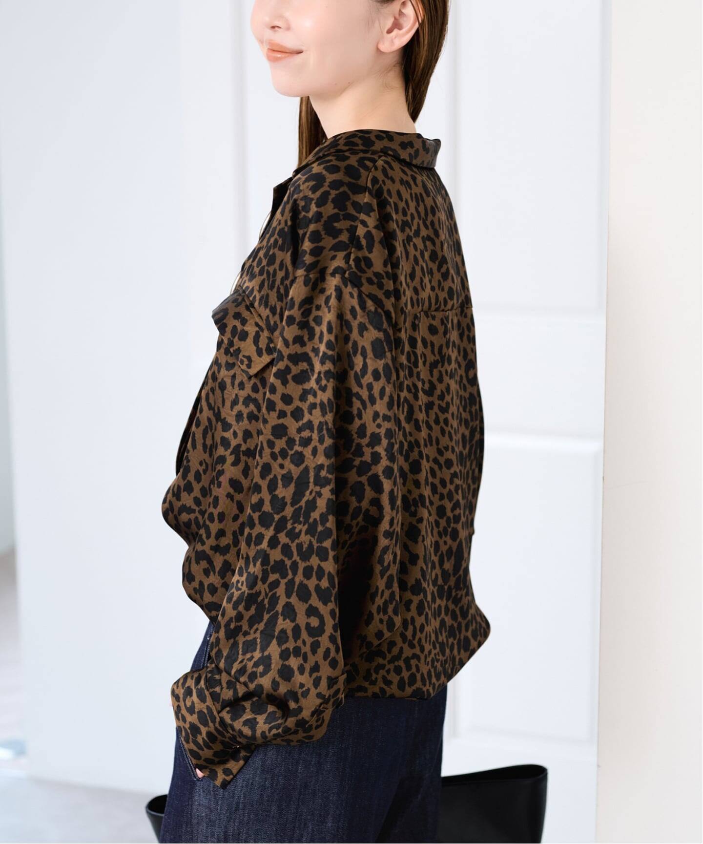 ARCHIVE STANCE/アーカイブスタンス leopard dolman shirt（シャツ 