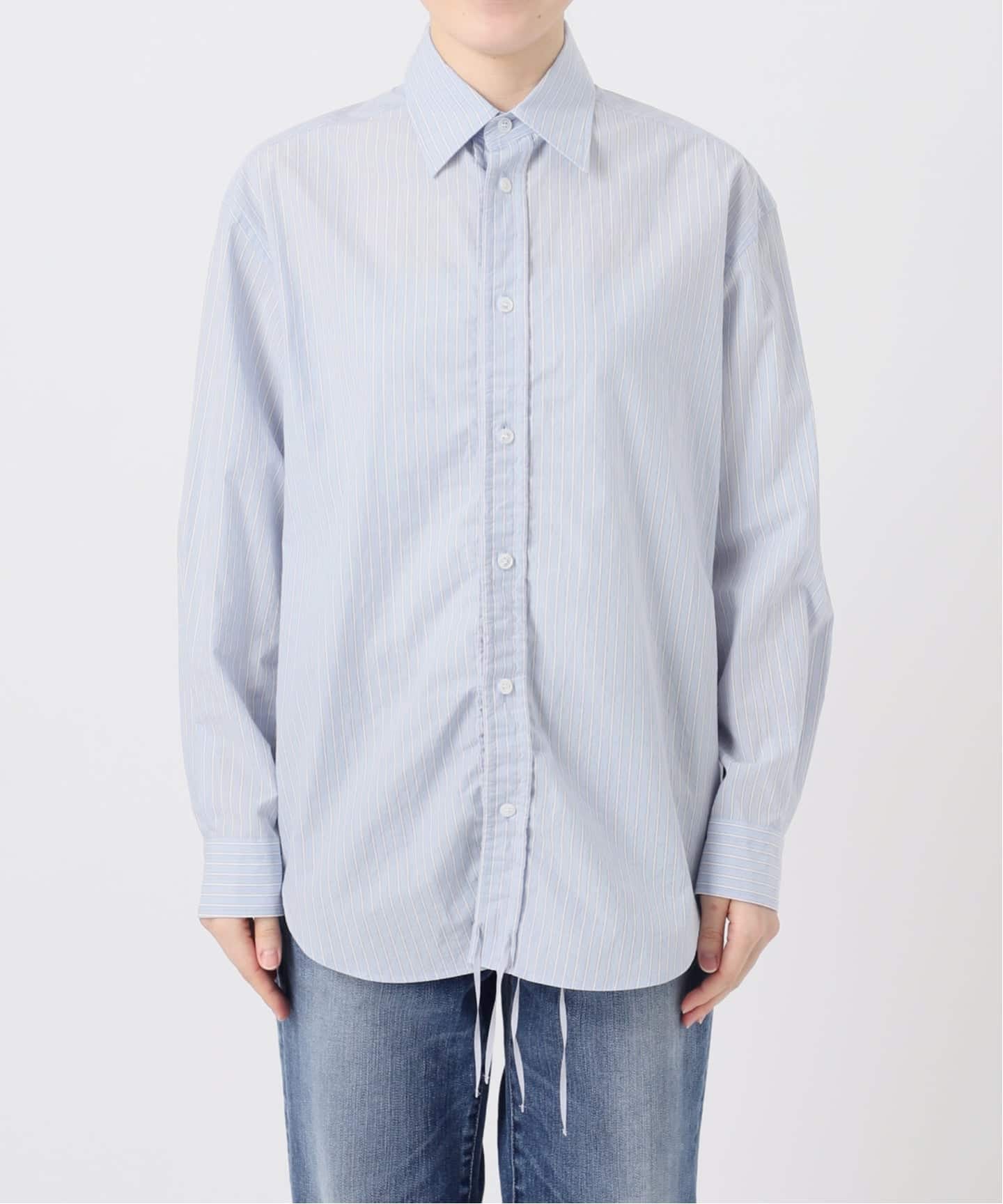 一部店舗+WEB限定》Glyph Stripe Gathered String Shirt（シャツ