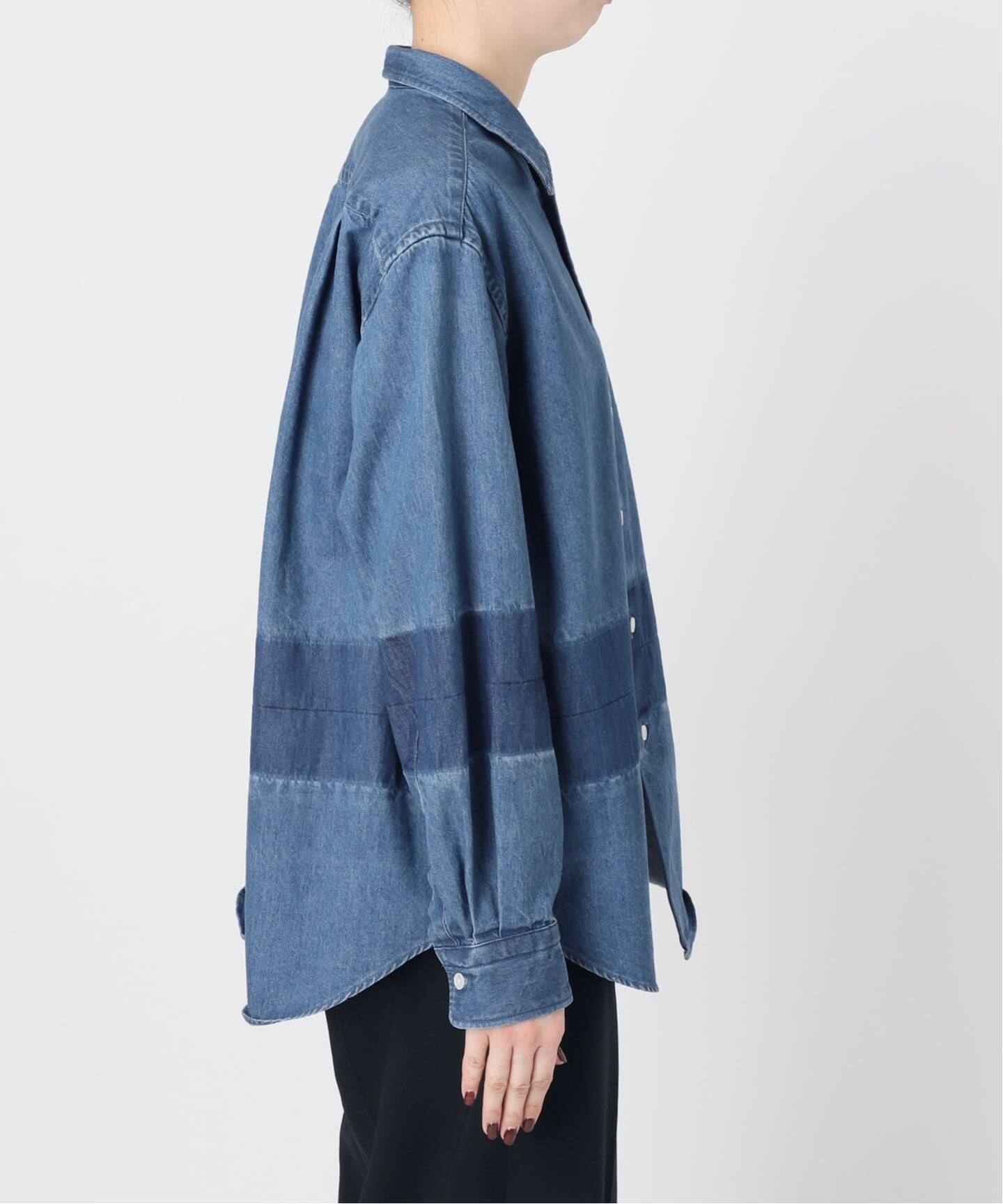 一部店舗+WEB限定》Glyph Garment Wash Denim Shirts（シャツ 