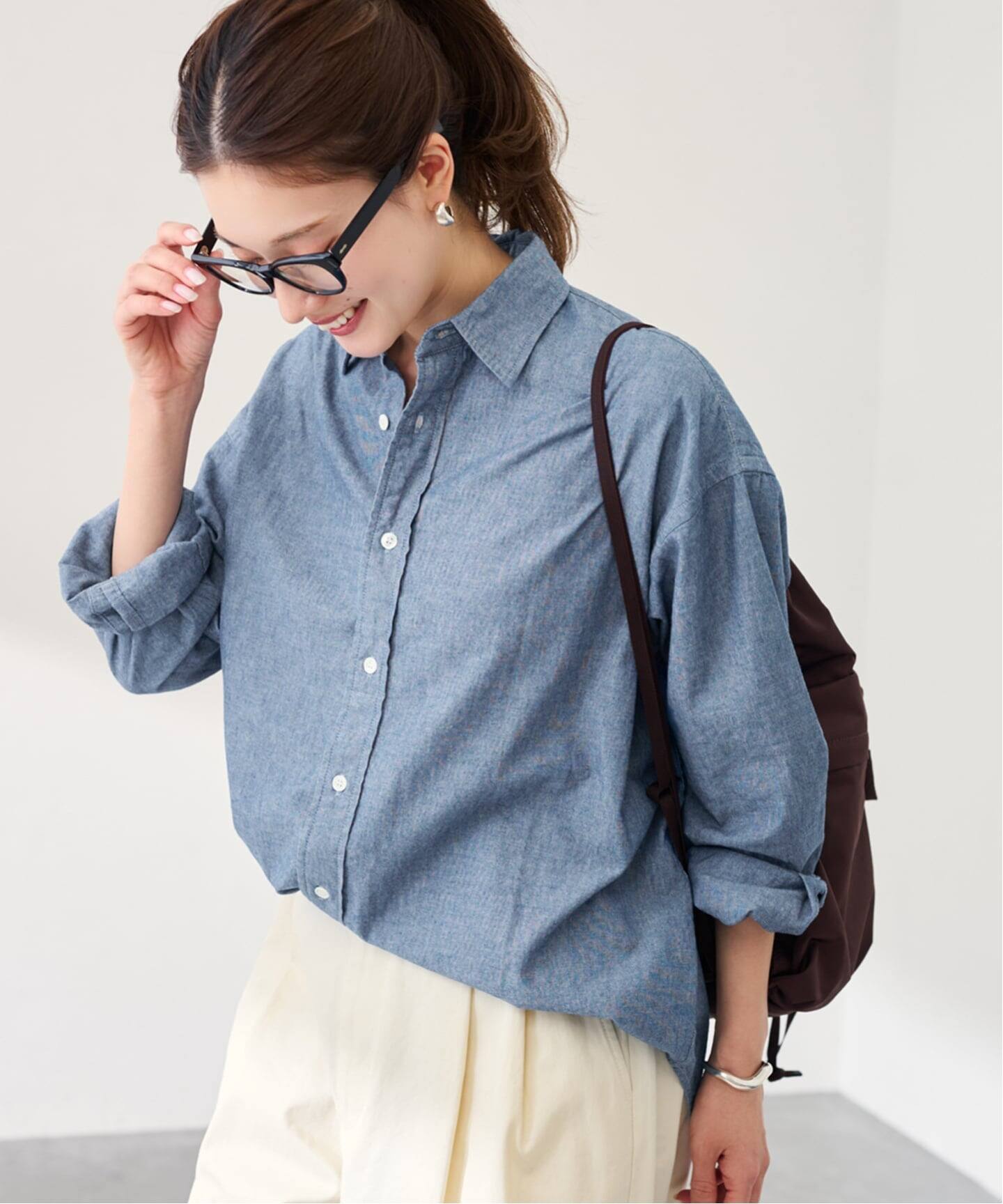 FRAMeWORK  ダンガリーシャツ◆ネイビー FRAMeWORK｜≪追加≫ダンガリーシャツ | Rakuten Fashion(楽天