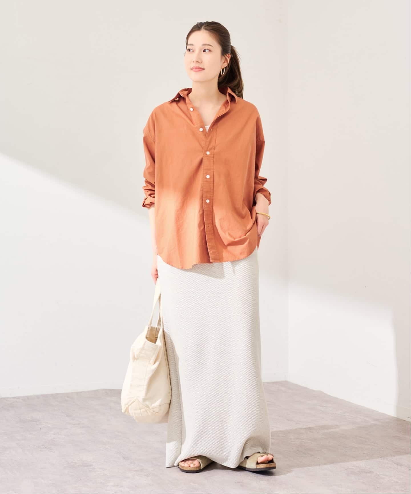 ≪追加≫コットンレギュラーカラーシャツ（シャツ／ブラウス