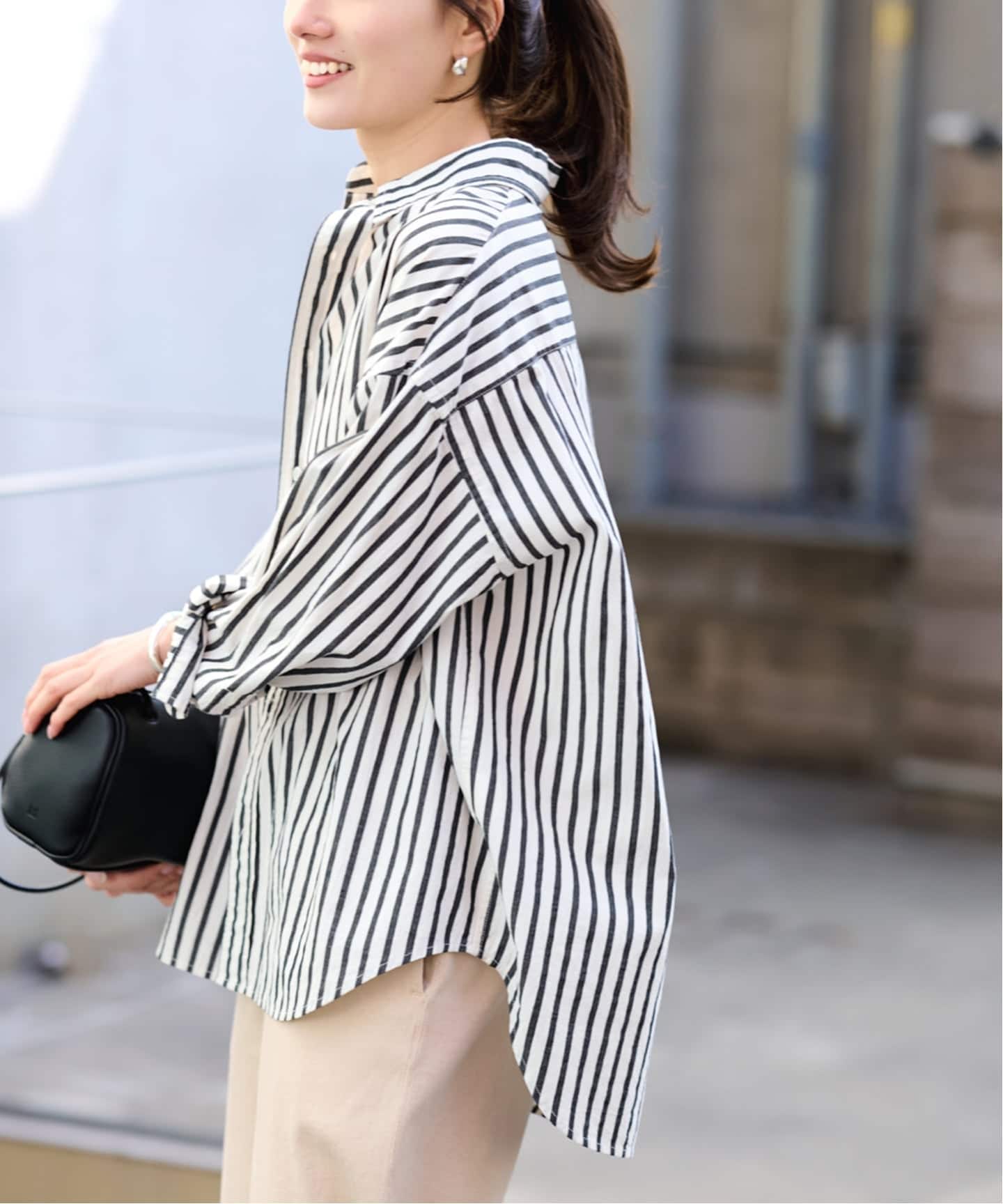 ≪WEB限定 / 追加≫コットンストライプレギュラーカラーシャツ（シャツ