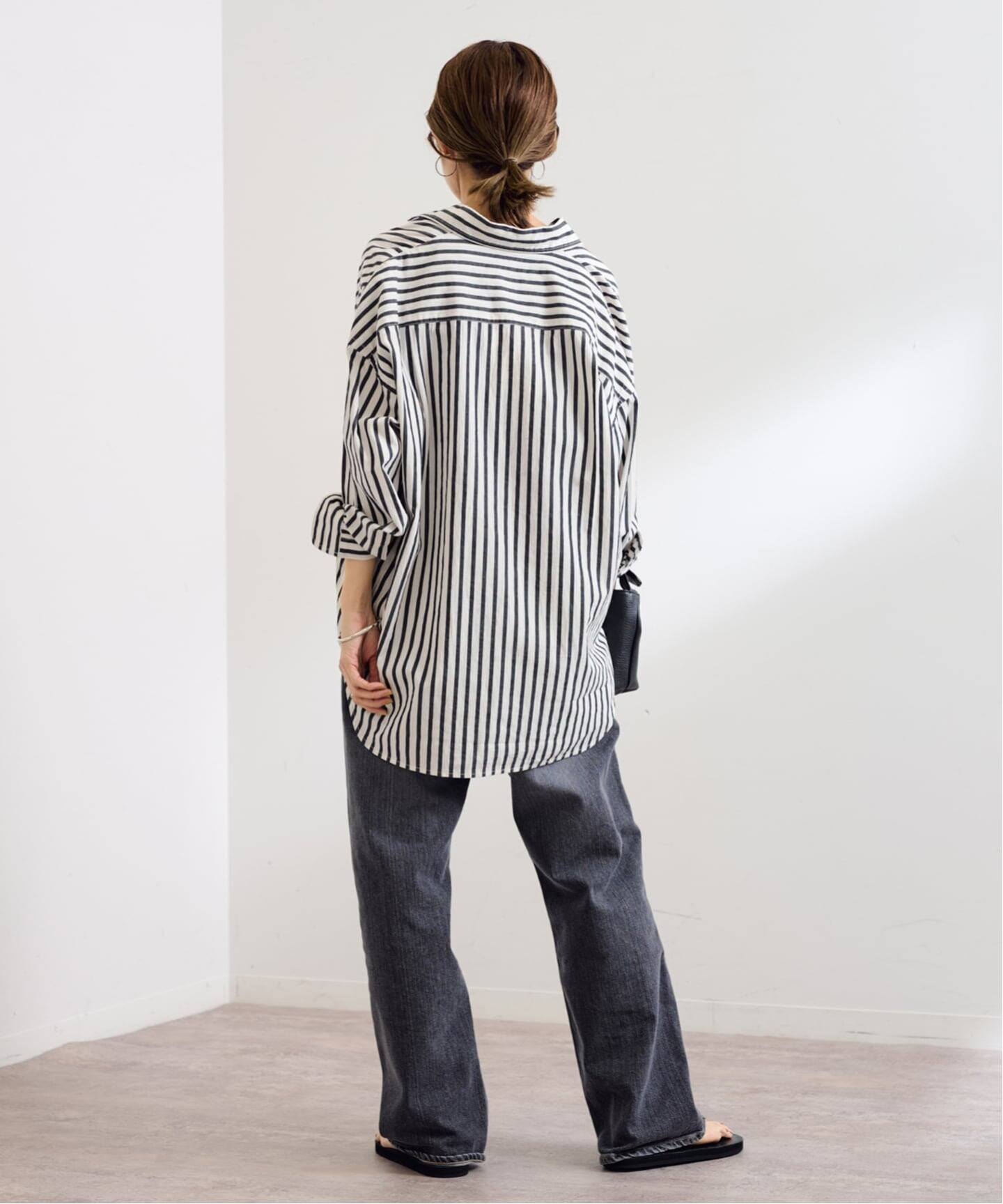 ≪WEB限定 / 追加≫コットンストライプレギュラーカラーシャツ（シャツ