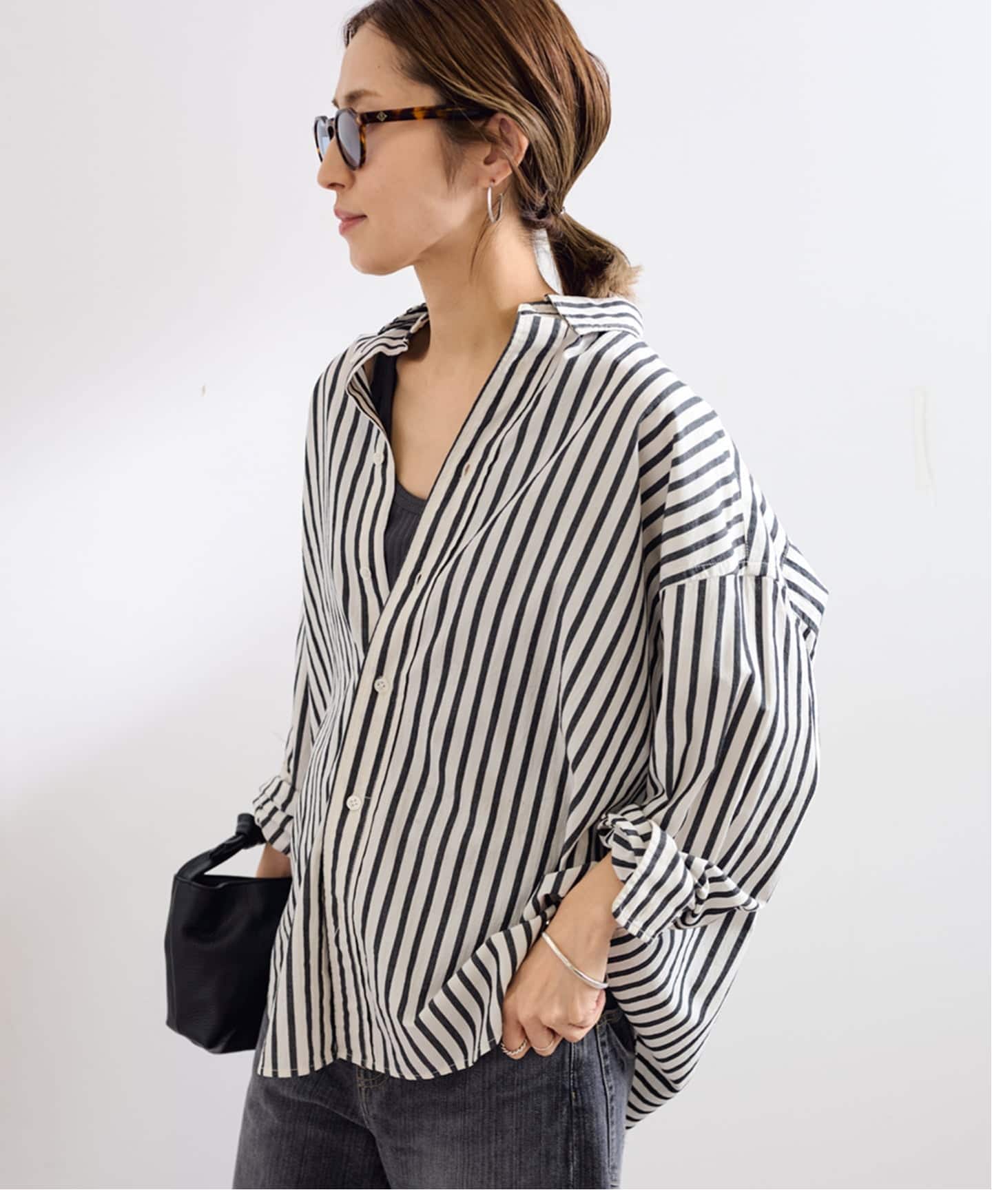 FRAMEWORK WEB限定コットンストライプレギュラーカラーシャツ ≪WEB限定 / 追加≫コットンストライプレギュラーカラーシャツ（シャツ