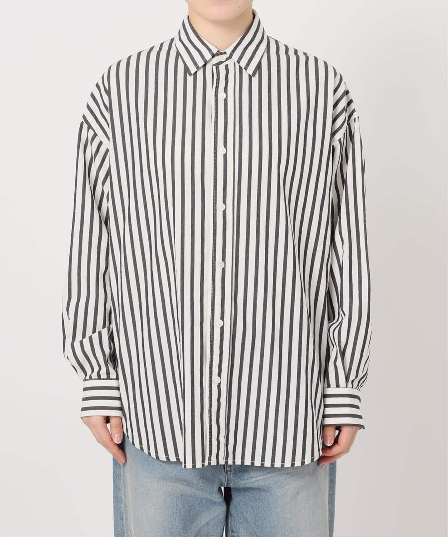 ≪WEB限定 / 追加≫コットンストライプレギュラーカラーシャツ（シャツ