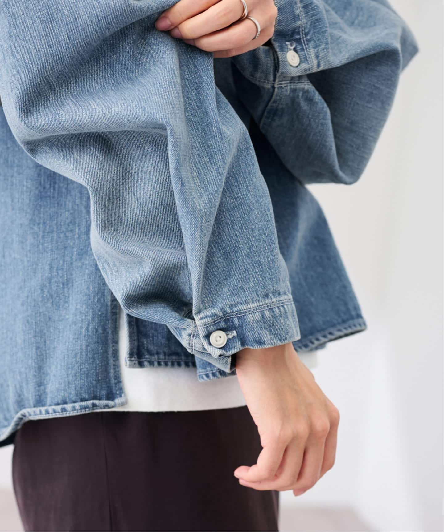 ≪WEB限定 / 追加予約≫デニムプルオーバーシャツ（シャツ／ブラウス