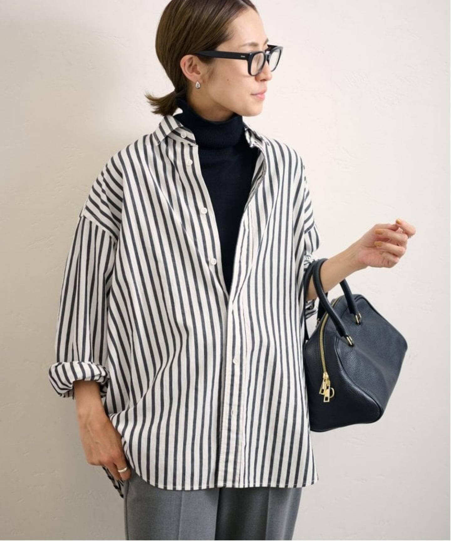 ≪WEB限定 / 追加≫コットンストライプレギュラーカラーシャツ（シャツ 