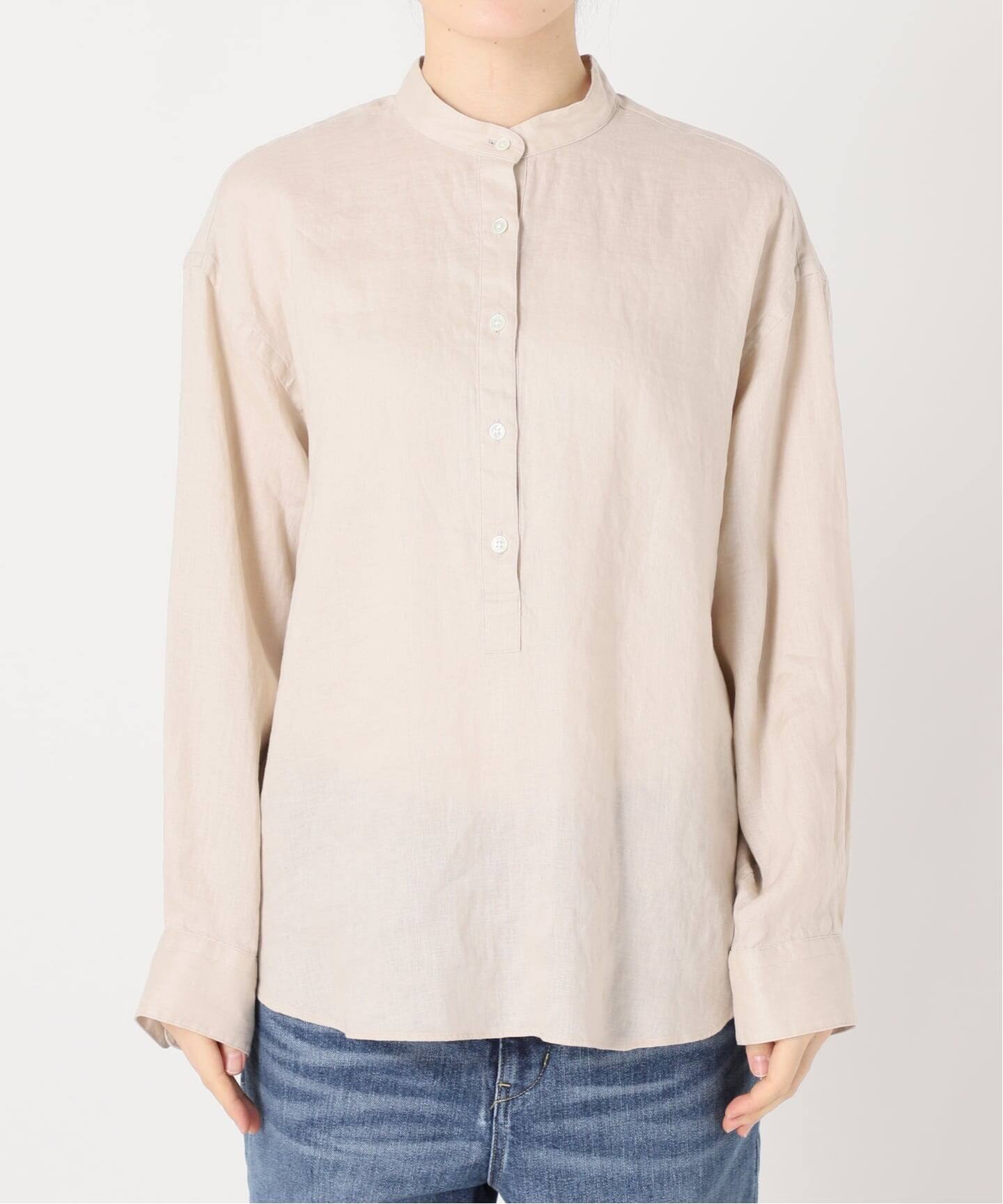 FRAMeWORK 25SS フレンチリネンバンドカラーシャツ ≪追加≫フレンチリネンバンドカラーシャツ（シャツ／ブラウス